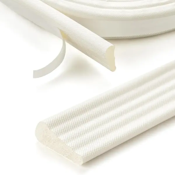196 Inch Self-Adhesive Weather Stripping - Door Seal & Window Insulation, Soundproof Gap Filler, Draft Stopper Foam Tape for Door Frame, White