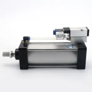 Pneumatic Standard Solenoid Valve Integrated Cylinder SCF Series Bore 100mm Stroke 25-1000mm Air Cylinders Set Dust Elimination