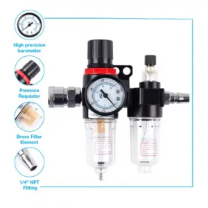 AFC2000 AFR2000 + AL2000 G1/4 air compressor oil and water separator air filter is used to reduce the pressure valve regulator