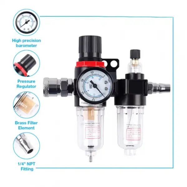 AFC2000 AFR2000 + AL2000 G1/4 air compressor oil and water separator air filter is used to reduce the pressure valve regulator