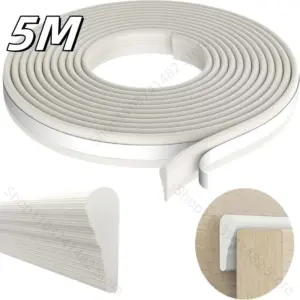 5M New Window Weather Wedge Seal Strip Acoustic Foam Sealing Strip for Door Windows Windproof Soundproof Cotton Seal Gap Filler