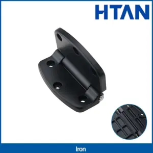 Heavy Duty Large Hinge Black Carbon Steel Industrial Machinery Equipment Hardware Loading Door Hinge