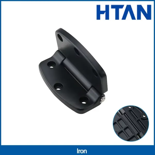 Heavy Duty Large Hinge Black Carbon Steel Industrial Machinery Equipment Hardware Loading Door Hinge