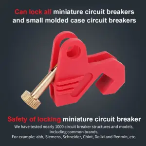 Durable Universal MCB Safety Loto Lock Lockout Circuit Breaker Lockout Multi-Functional