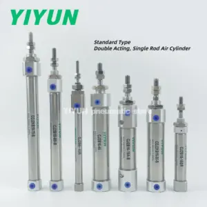 CDJ2B10 CDJ2B16-10 15 20 25 30 35 45 50 60 75 100 125 150 175 200-B YIYUN Double Acting, Single Rod Air Cylinder CJ2 Series
