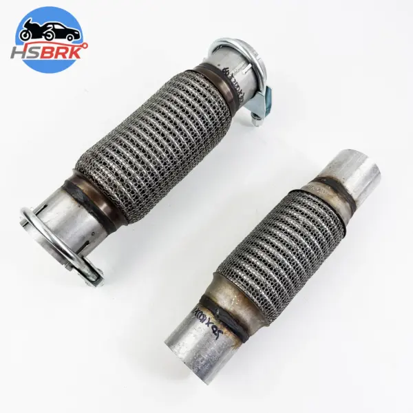 ID32-102mm Stainless Steel Muffler Pipe Connector Welded Car Exhaust Tube Telescopic Flexible Connection Braid Bellows