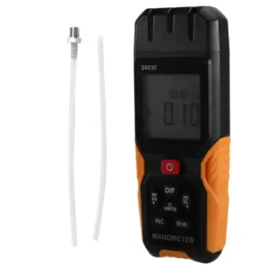 A73E-Digital Manometer 36.8Kpa Air Pressure Meter 11 Units Differential Pressure Gauge Natural Gas Pressure Meter