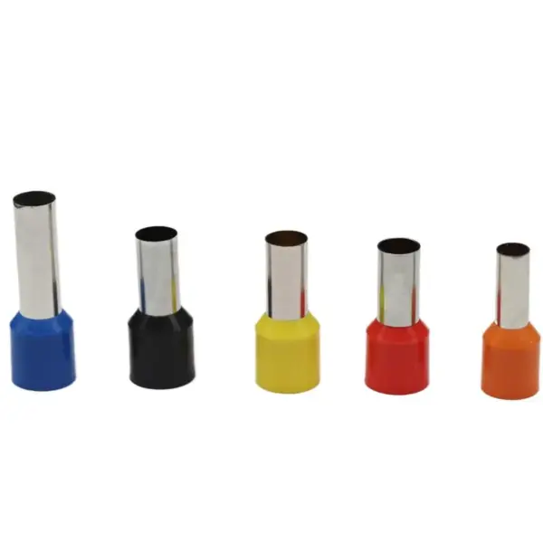 E VE 6010 6012 6mm2 Wire Connection Sleeve Tubular Connector Insulated Cord End Pin Ferrule Cable Lug Copper Crimp Terminal