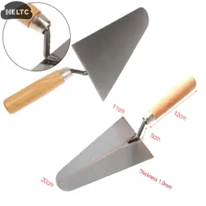 1PCS Float Margin Trowel Bucket Stainless Steel Concrete Finishing Trowel Spatula Construction Tools Wall Plastering Hand Tool