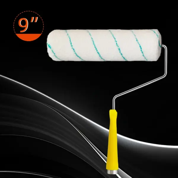 9 inch X 1.5 inch cage roller frame paint roller 6MM shaft handle internal thread with extension pole high position brush;
