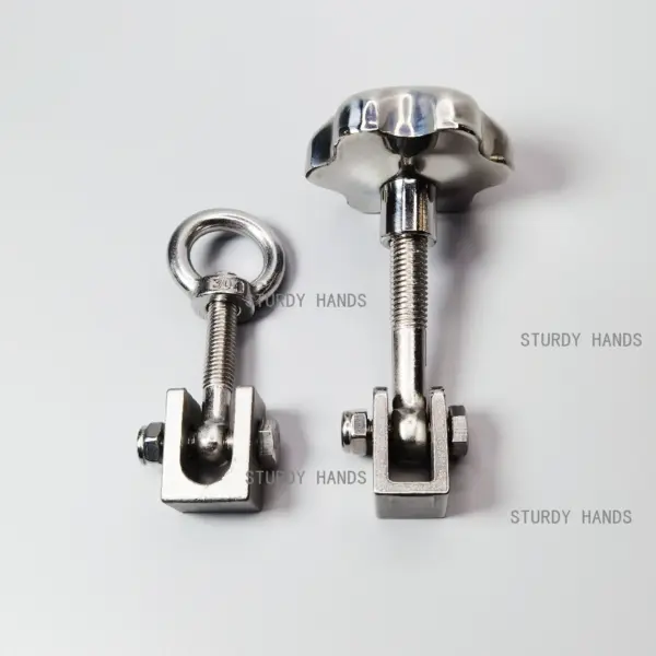 304 stainless steel lifting ring flexible joint locking piece plum blossom handle nut set filter pressure bolt