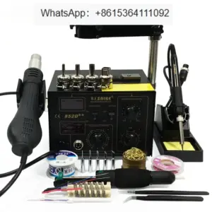852D++ 2 in 1 SMD Rework Station Hot air gun soldering station Desoldering station 220V 110V