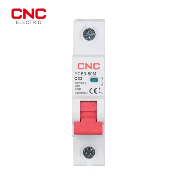 CNC MCB Breaker 1P/2P/3P/4P 50/60Hz 6kA Miniature Circuit Breaker 6/10/16/20/25/32/40/50/63/80A