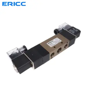 4V330 C.E.P-10 5Way 3Position  Dual Solenoid Pneumatic Air Valve 3/8"  BSPT DC12V DC24V AC110V AC220V AC380V