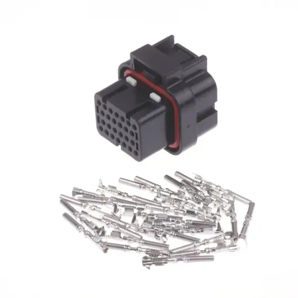 26 Holes 3 Slots Wire Harness Plug With Terminals Kit Automotive Connector Auto Oil Gas Connector Male Female Terminal Housing