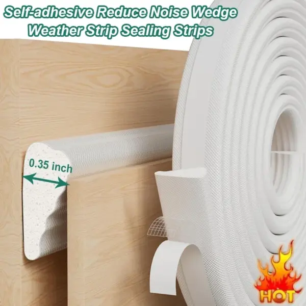Self adhesive Reduce Noise Wedge Weather Strip Sealing Strips ‎anti-collision foam insulation striping Door Gap Filler Blocker