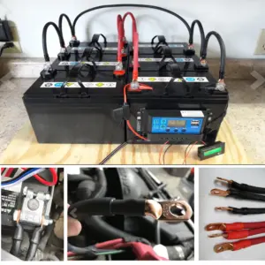 10pcs 1/0X5/16 Cable Lug Copper Terminals Crimp Ring Battery Wire Connectors Kit Heat Shrink Tubing Waterproof For Automotive