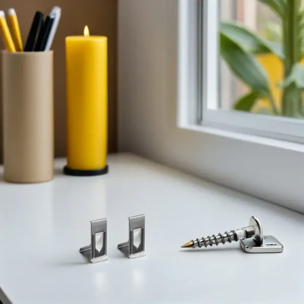 50Pcs Picture Frame Hanging Clip Metal Spring Turn Hook for Wood Canvas Frames and 3D Printer Bed Clamping Tool Heavy Duty