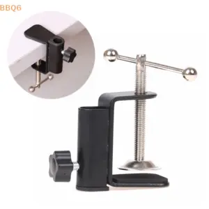 *Aluminum Alloy Cantilever Desktop Magnifier Bracket Clamp Holder Metal LED Desk Lamp Clip Fittings Base Hose for Mic Stand Tool