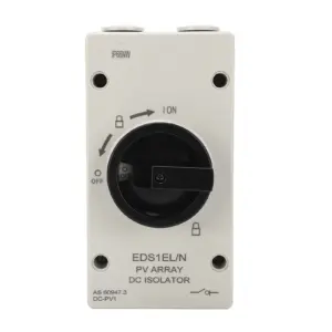 PV DC Isolator Switch 32A IP66 Waterproof Flame Retardant Photovoltaic Quick Disconnect Switch 1000V Solar Disconnect Switch