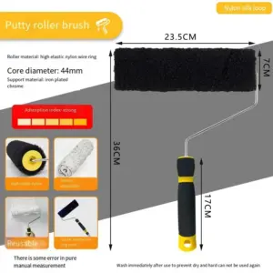 Putty brush wall roller texture pattern roller brush dry wall composite roller for smooth plastering construction tool