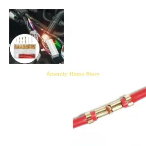 F26C Pack Of 810 Spade Terminals Connectors Male & Female Crimps Wire Terminals Metal Spade Connector Upgrades for Quick Wiring