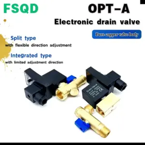 1PC OPT-A OPT-B Solenoid valve timer Electronic drain valve AC220V Pneumatic components  Tools