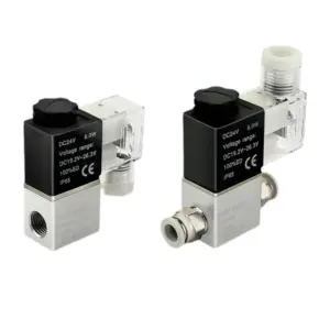 2V025-08 dc12v 24v 220v airtac type pneumatic air solenoid valve 2 Position 2 Port Normally Closed Air Magnetic Valve Pneumatic
