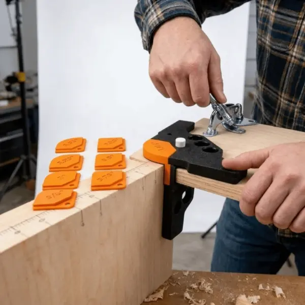 Adjustable Corner Jig 3D Printed Auxiliary Clamp Right Angle Clamp Corner Fixer 90 Degree Table Corner Fixer Tool Woodworking