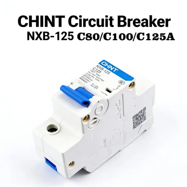 CHINT NXB-125 1P  Miniature Circuit Breaker 125A  230V 10kA Icu C-Curve MCB for Overload Short Circuit Protection DIN Rail Mount