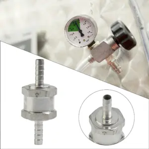 1pc One Way Check Valves Non Return Valve Single Way Inline 6/8/10/12mm Air Water Pipe Tube Single Way Tube Hose Valve