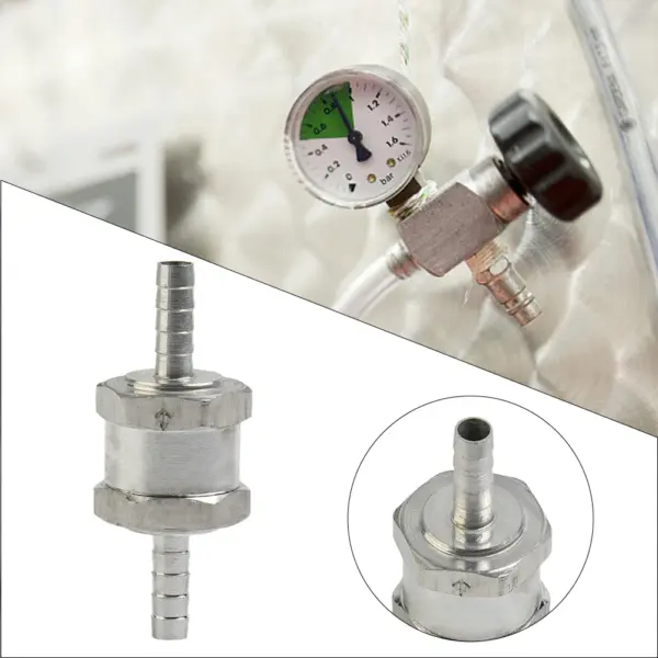 1pc One Way Check Valves Non Return Valve Single Way Inline 6/8/10/12mm Air Water Pipe Tube Single Way Tube Hose Valve