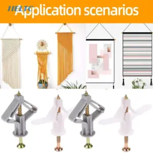 100pcs Drywall Anchor Kit Hollow Wall Anchors Plasterboard Plugs Screws Butterfly Expansion Tube Pipe