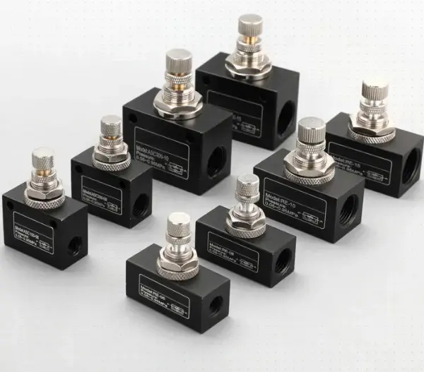 ASC Series One-Way Adjustable Throttle Valve, Precision Flow Control for Hydraulic/Pneumatic Systems