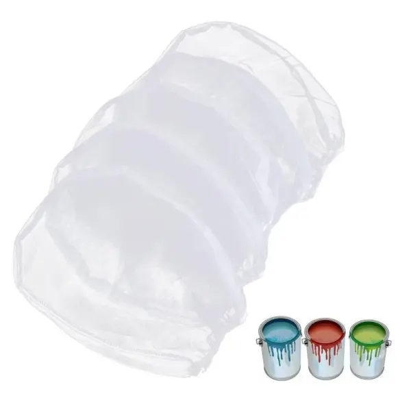 5Pcs 1/2/5 Gallon Paint Strainer Bags Elastic Top Opening Liquid Filter Bags Paint Tools Fine Mesh Paint Screen Net