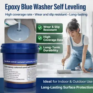 Self-Leveling Epoxy Floor Paint Wearresistant Nonslip Colored Sand Imitation Marble Paint for Indoor and Outdoor