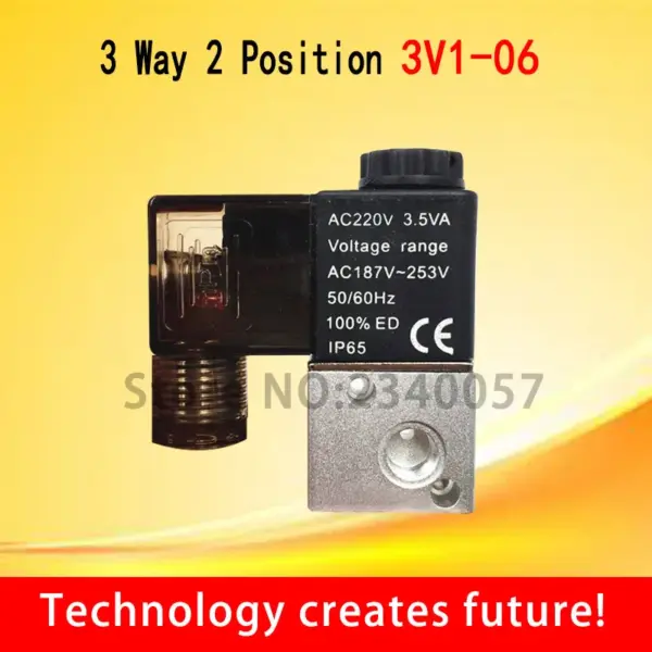 Solenoid valve 3V106 valve Pneumatic control valve 3 way 2 position