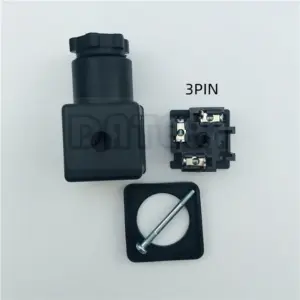 MPM Solenoid Valve Hydraulic Coil DC Junction Box AC Plug Pneumatic Terminal With Indicator Light Circuit Board 18mm