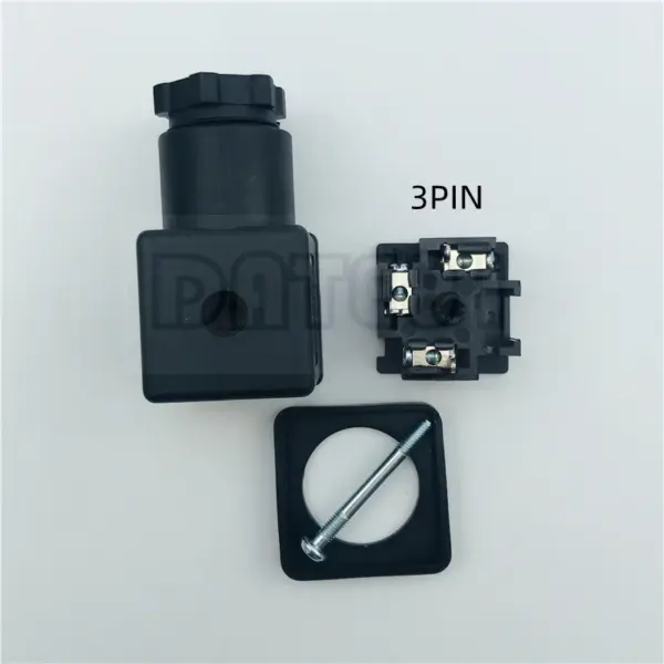 MPM Solenoid Valve Hydraulic Coil DC Junction Box AC Plug Pneumatic Terminal With Indicator Light Circuit Board 18mm