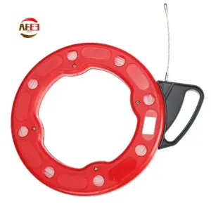 AEE3-4MM Fish Tape Reel Puller Fiberglass Nylon Conduit Pulling Wire Cable Fishing Tool 30M