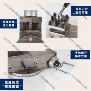 JY250 Quick Change Tool Post Assembly Holder Compound Slide Rest for Mini Bench Lathe