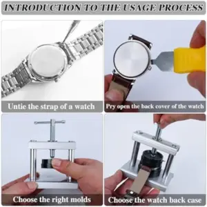 F-3C Watch Pressing Tool Set Kit Used To Close The Watch Back Cover, Replace The Watch Battery, Suitable For Watch Repair Set