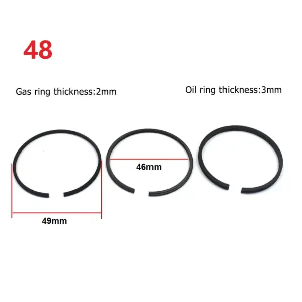 Pneumatic Cylinder Rings Air Compressor Piston Ring For Maintenance Air Compressor Replacement Parts Easy Installation