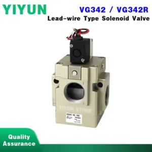 1pc VG342/VG342R-5G/4G/3G-04/06/10A(B) Lead-wire Type Solenoid Valve Pneumatic Pilot Operated Control Valve Two-way Three-port