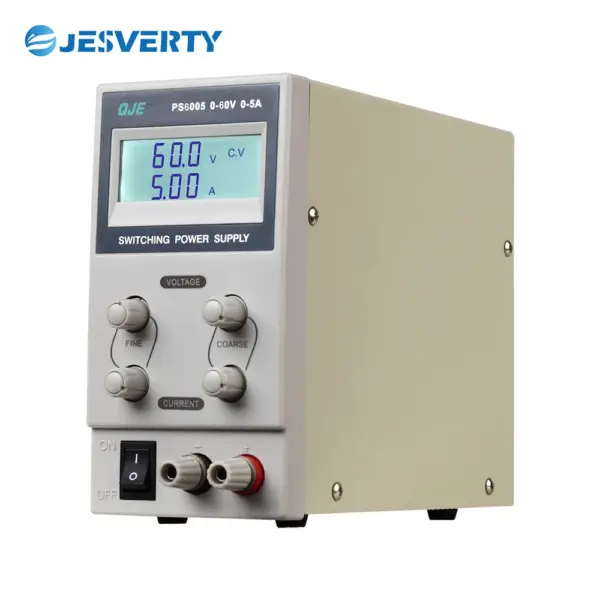 PS6005 0-60V 0-5A 300W Switching DC Regulated Bench Power Supply Variable DC Power with Encoder Knob and Three-Digit Display