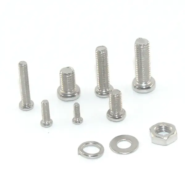 Combination 320PCS M2 M2.5 M3 M4 M5 Phillips Pan Head Screw 304 Stainless Steel Screw Nut Washer Set Round Head Cross Bolt