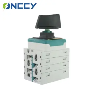ONCCY 4P DC Solar Isolator Switch,1600V 1000V DC Isolator Switch, Single Hole Mounting,  30A 40A 50A Positive contact