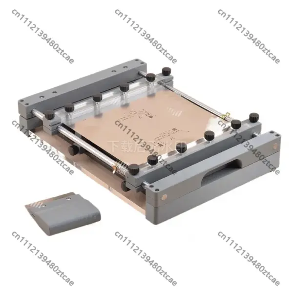 250x250mm Manual PCB Stencil Printer, Desktop SMT Solder Paste Screen Printing Machine with Precision Alignment