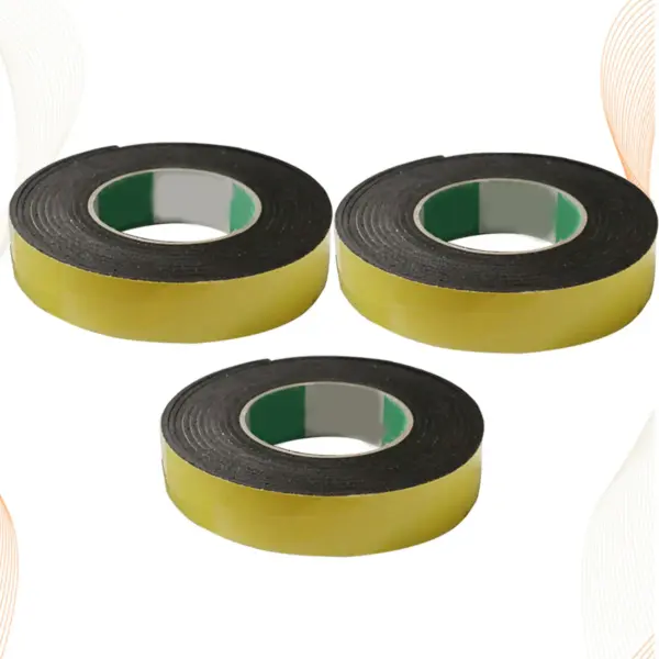 3Pcs Eva Sponge Tape 3Mm Single Sided Adhesive Weatherstrip Sealing Tape for Door Trunk Roof Rail Camper 10M Long Foam Rubber