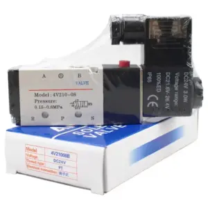 l Pneumatic 5/2 Way Solenoid Valve 4V110-06 4V210-08 4V310-10 4V410-15 12V 24V 110V 220V Direction Control Valve